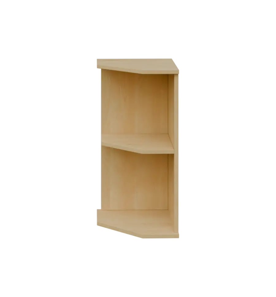 TZ 2 - 3 kancelářská skříň rohová, levá, 750x360x400, javor horský